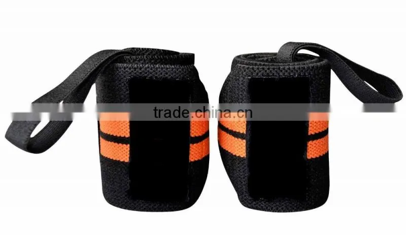 Power Weight Lifting Wrist Wraps 18" Long Gym Training Bandages Fitness Straps