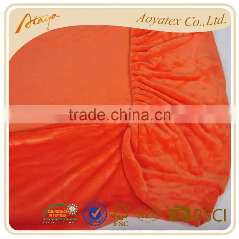 Very soft and colorful flannel fleece bed sheet