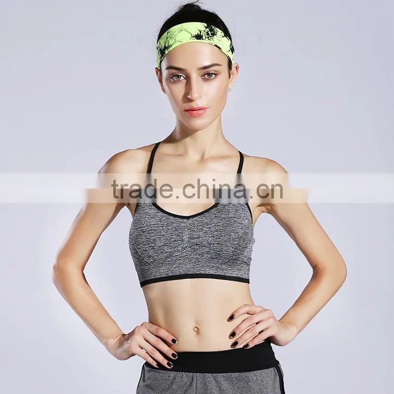 Women's Strappy Back Yoga Padded Sports Bra
