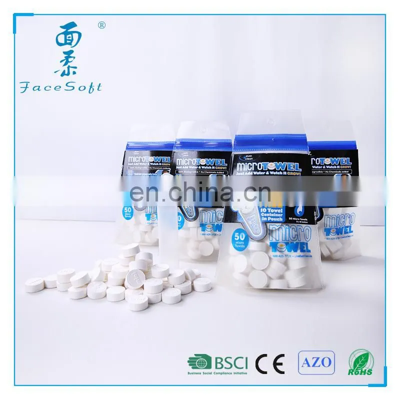 Candy magic tablet napkin/compressed nonwoven wipes/magic coin tissue
