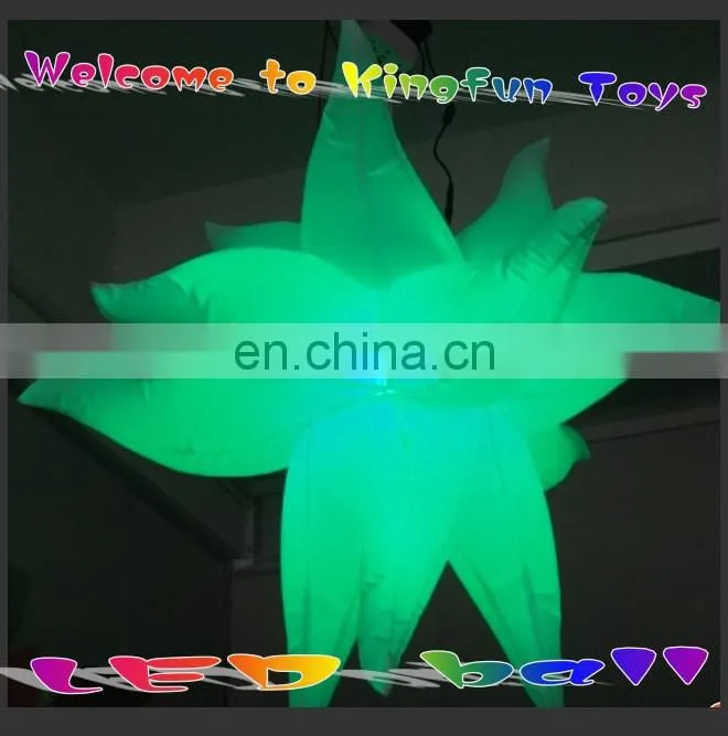 Celing inflatable clube star with LED