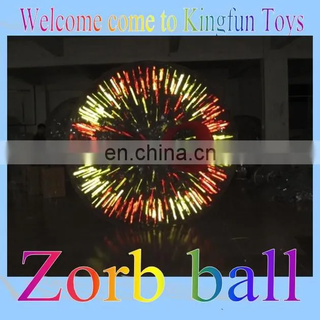 rolling zorb ball for air track games