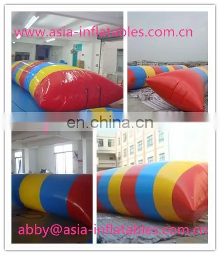Inflatable Launch For Water Sports , 20' Mult Color Jumping Water Blob
