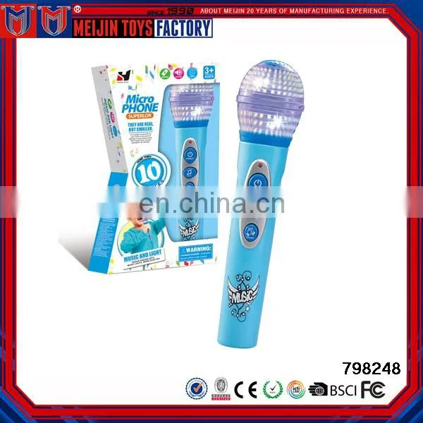2017 Newest Electronic lighting musical microphone toy for kids