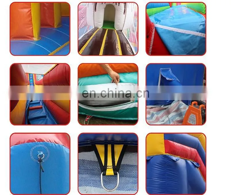 Giant inflatable bouncy castle slides combo water part pool house