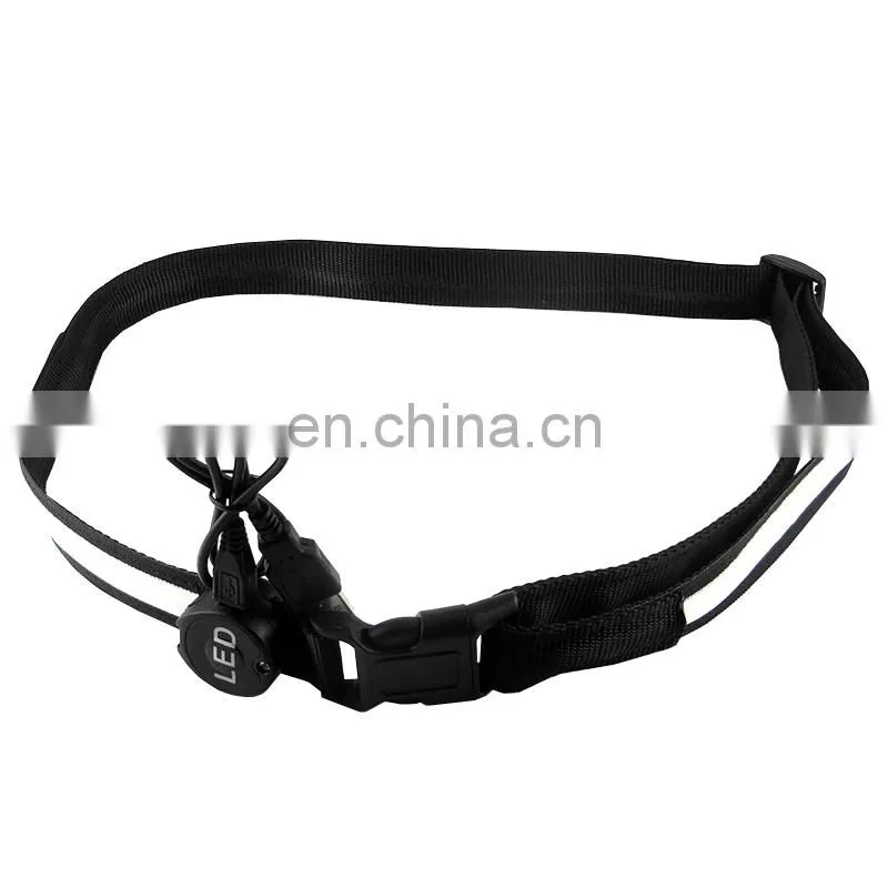 Best sale luminous flashing belt adjustable flashing belt running flashing belt