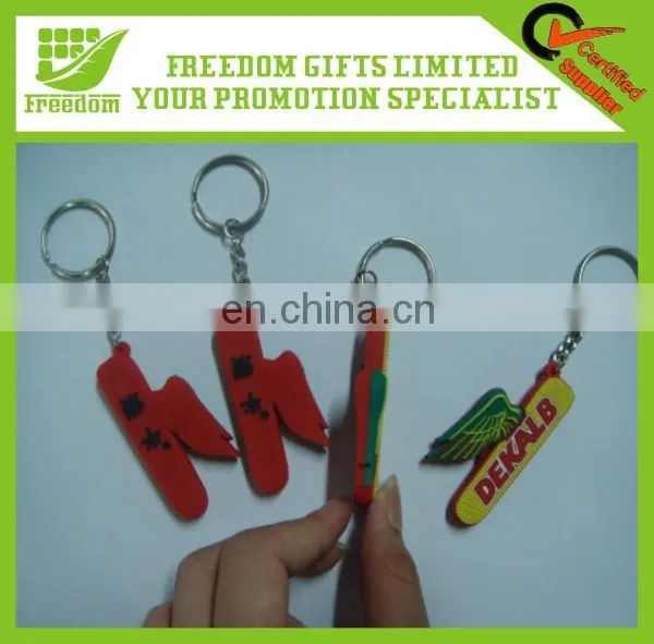 Advertising Customized Logo PVC Keychain for Promotion
