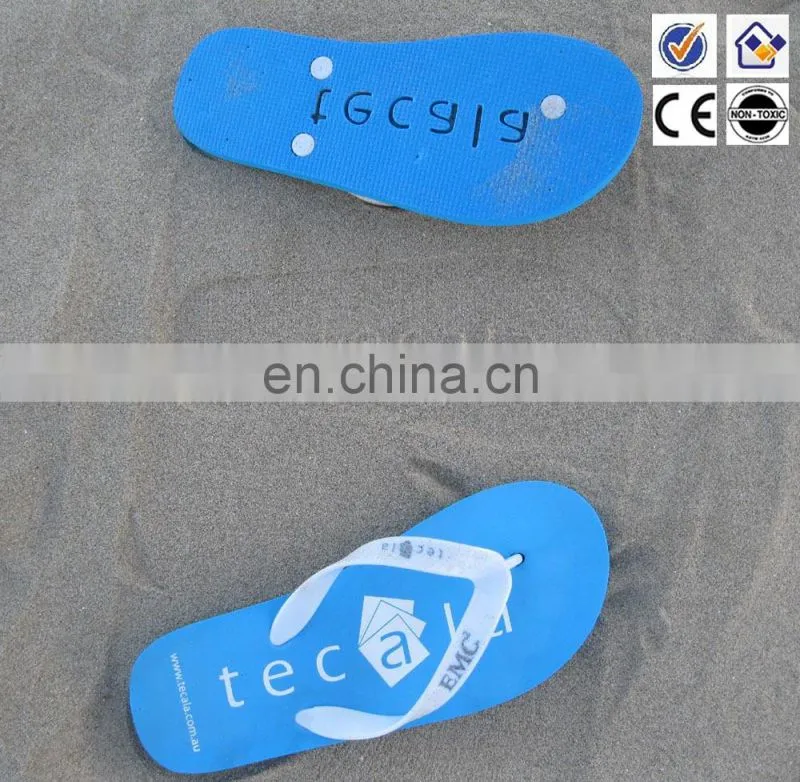 hot selling promotional die-cut logo design flip flops