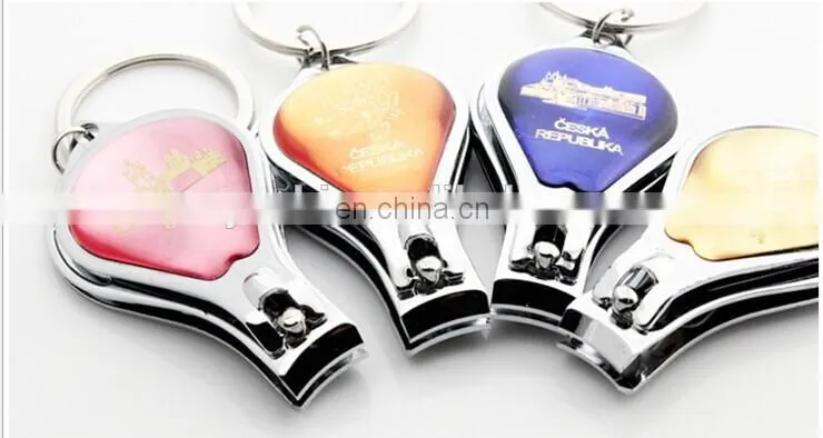 2014 fashion Greece nail clippers keychains Hot sel tourist souvenirs keychain