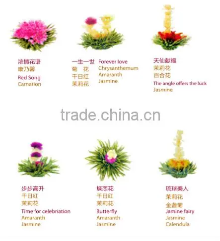 Artistic Tea, dancing blomming tea, top quality flowering tea