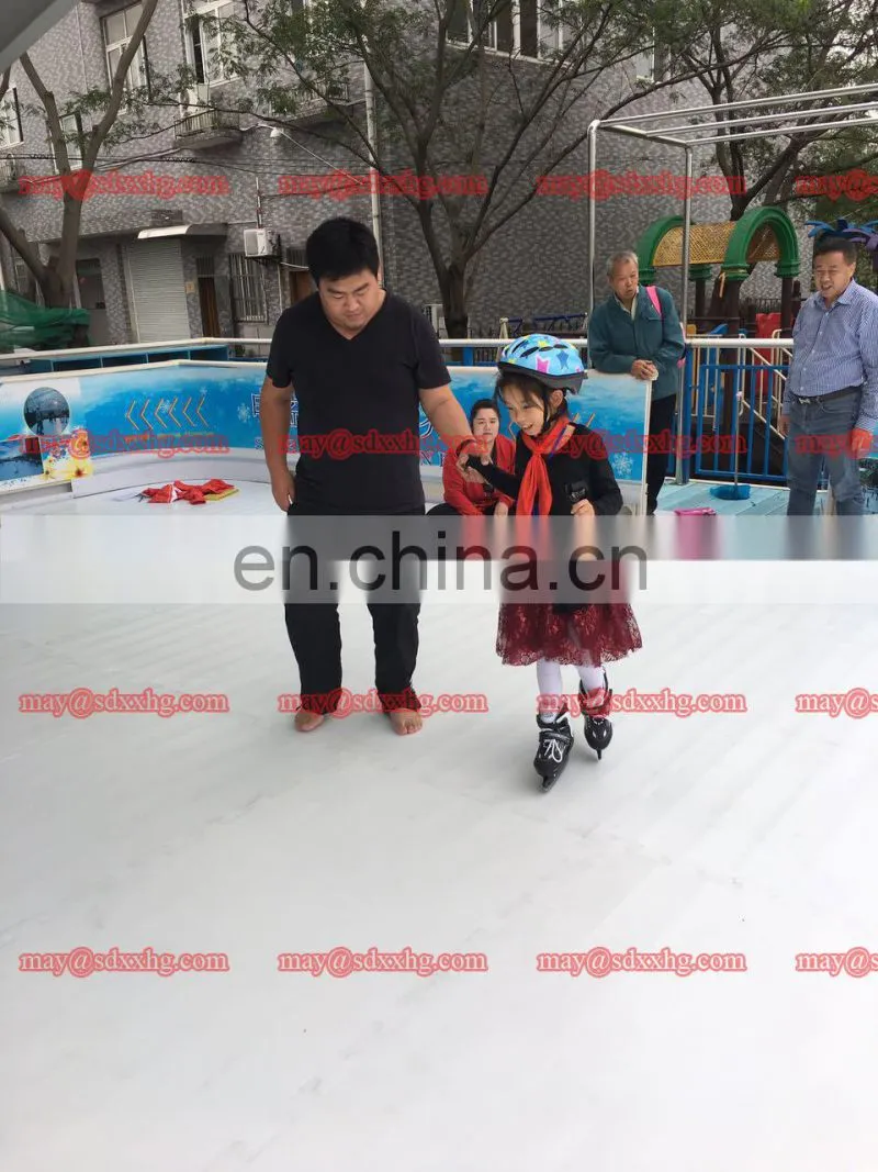 self-lubricating virgin high density polyethylene HDPE synthetic ice hockey shooting rink skating sheet / fence / barrier