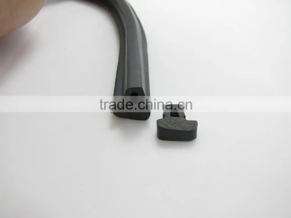 black rectangle epdm shower door rubber seal
