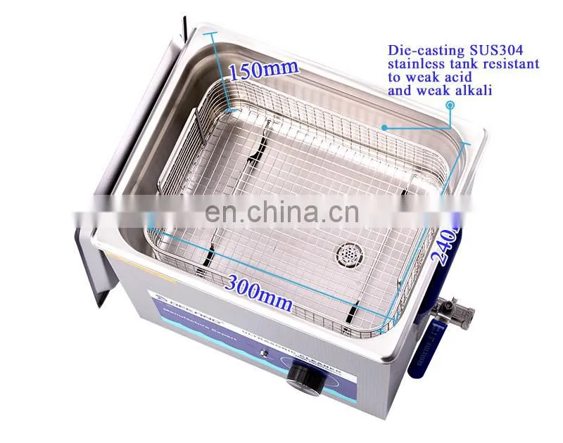 Dekang 10L Stainless Steel Watches Washer Ultrasonic Parts Sonic Cleaner