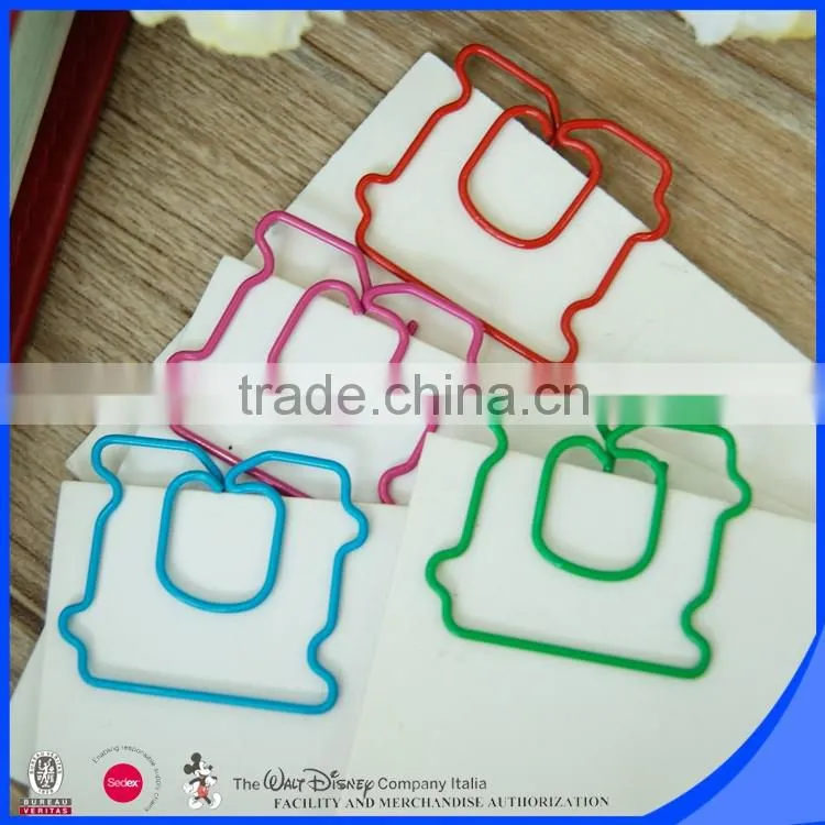 Factory produce colorful personalized plastic paper clip