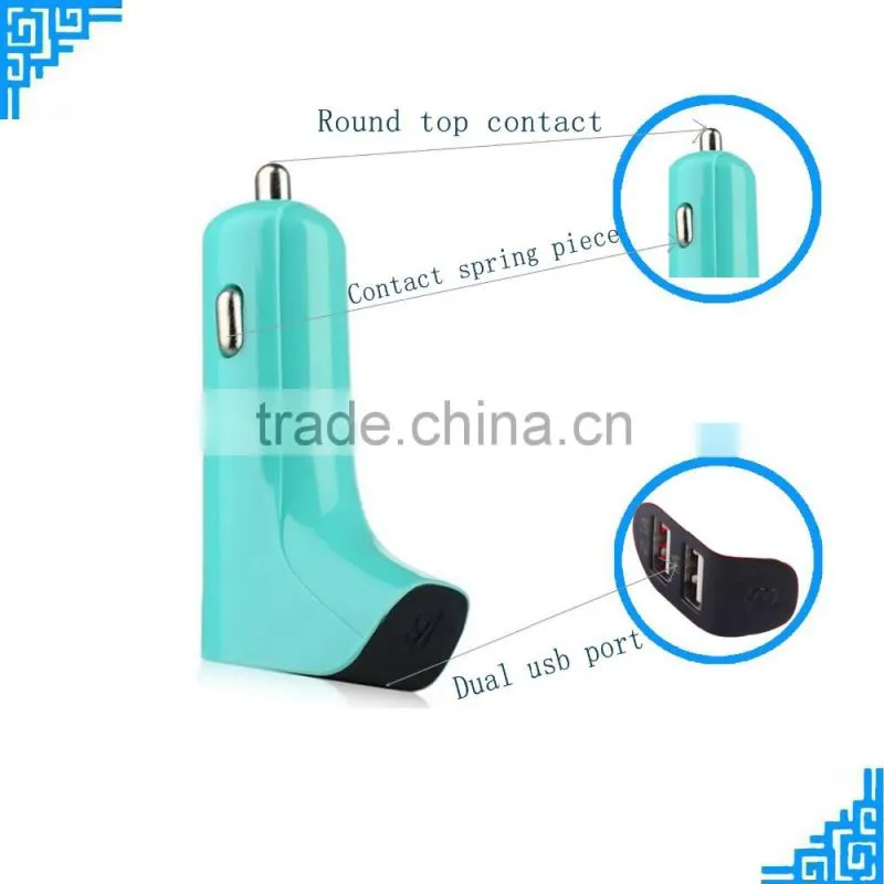 Universal multi port USB charger quick 5V 3.1A Portable Mobile Phone Dual USB Car Charger