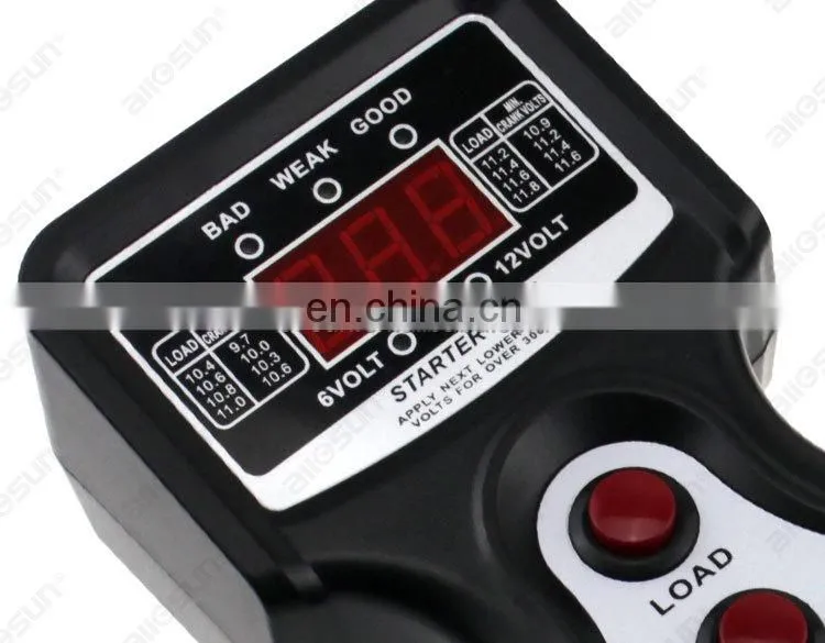 Allosun EM577 12V Digital Car Battery Tester 12V Digital Battery Analyzer CCA Tester Cold Temp Battery Load Charging Tester