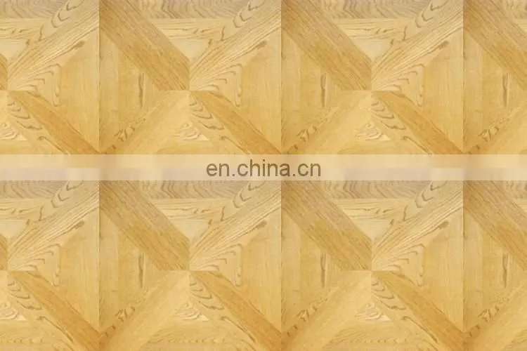 Bergeim Floors Multi-Layer Engineered Oak Chevron Unfinished Parquet Flooring
