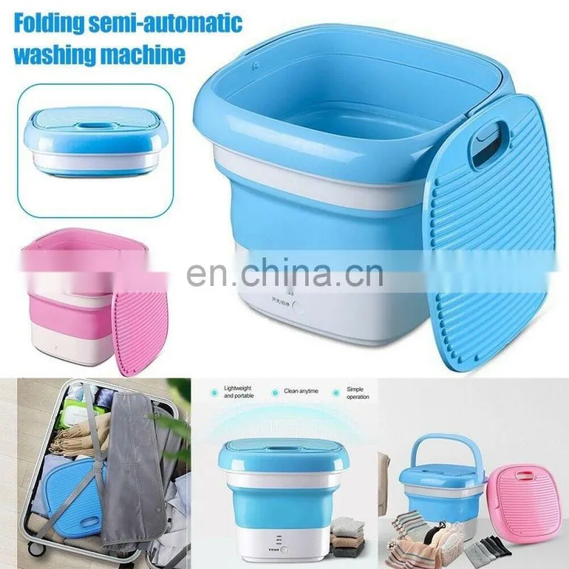 Portable Mini Semi-automatic Bucket Folding Clothes Washing Machines For Home