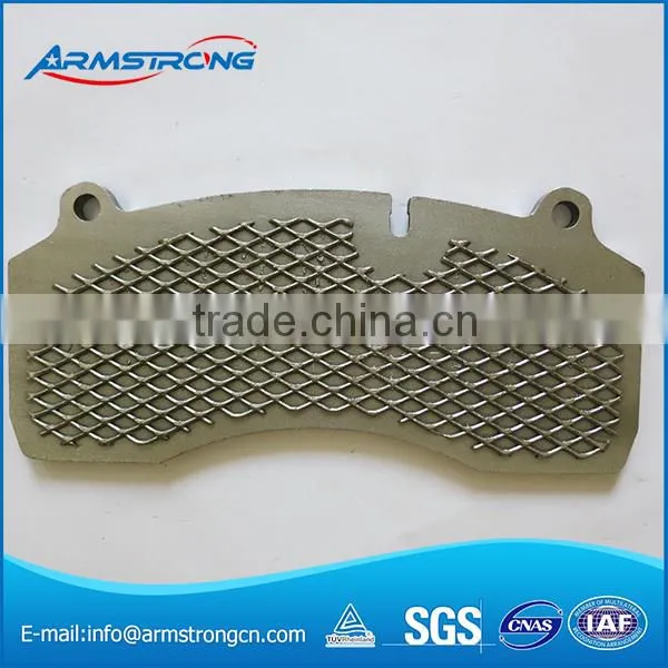 High Shear Strength High Conformity truck brake pad back plate
