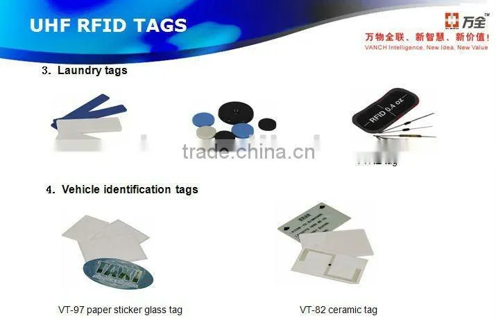 cheap adhesive 860-960mhz UHF RFID paper/plastic tag