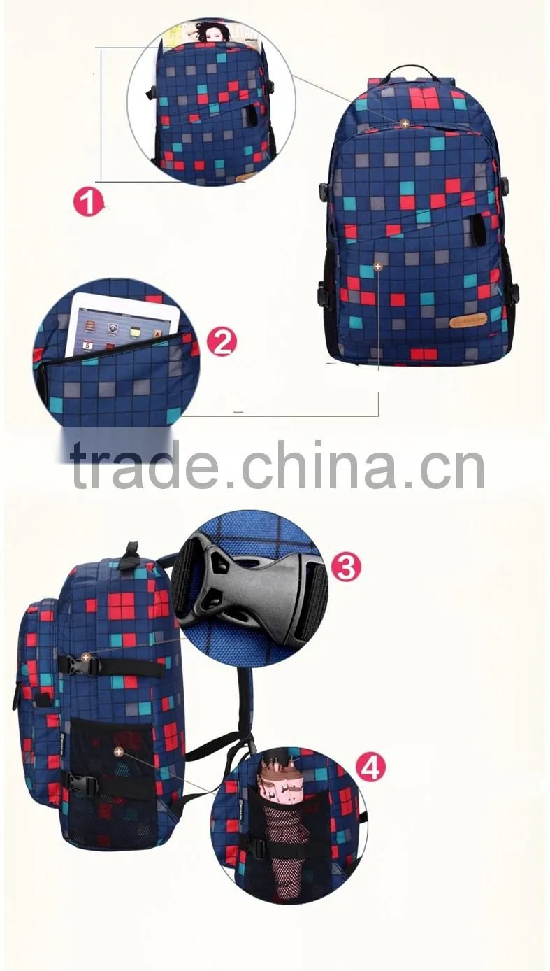 canvas backpack rucksack teenagers laptop bag