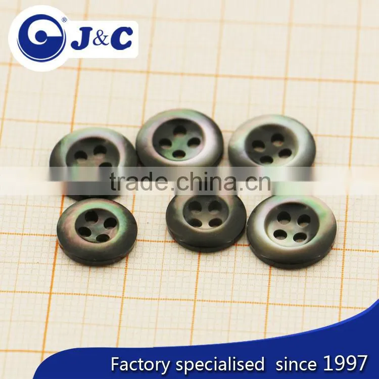 laser black mother of pearl sea shell button