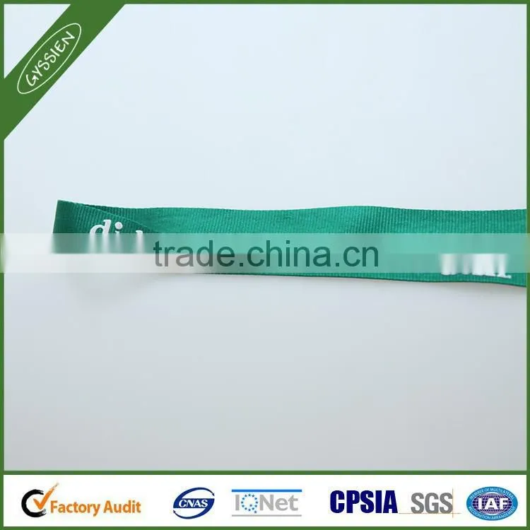 Green/custom 2014 continued hot poly/nylon gift custom lanyard,sublimation printing lanyard
