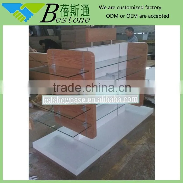 ADJ system MDF wooden gondola shelf for toy store