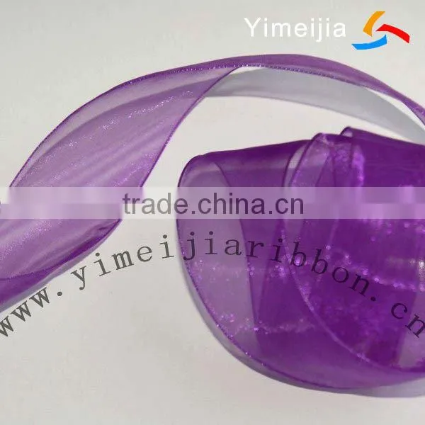 colorful no shrinkage organza ribbon