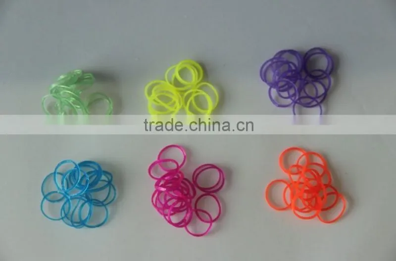 Colorful Loom Band Kit/Mixed Colors DIY rubber Loom Bands