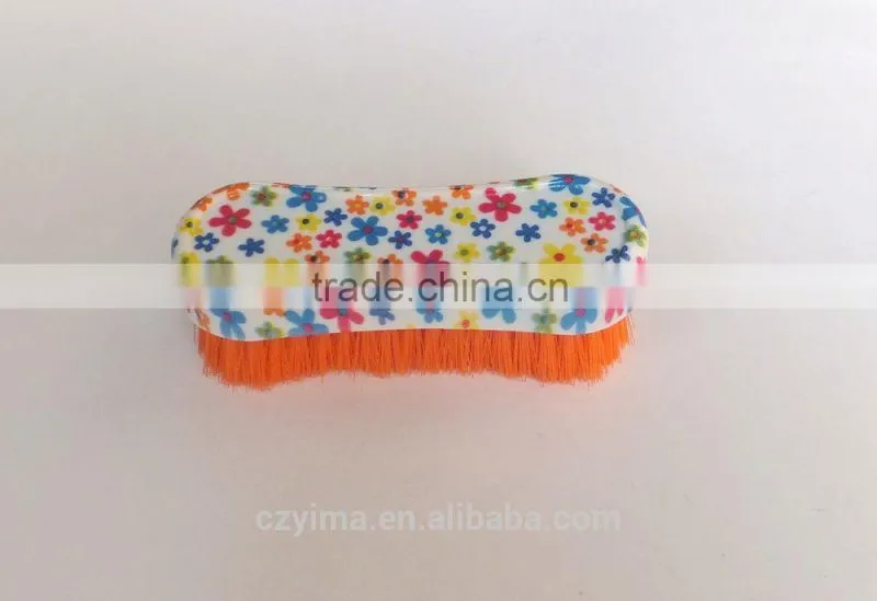Hot~small flower patterned horse face brush with colorful bristle/horse grooming