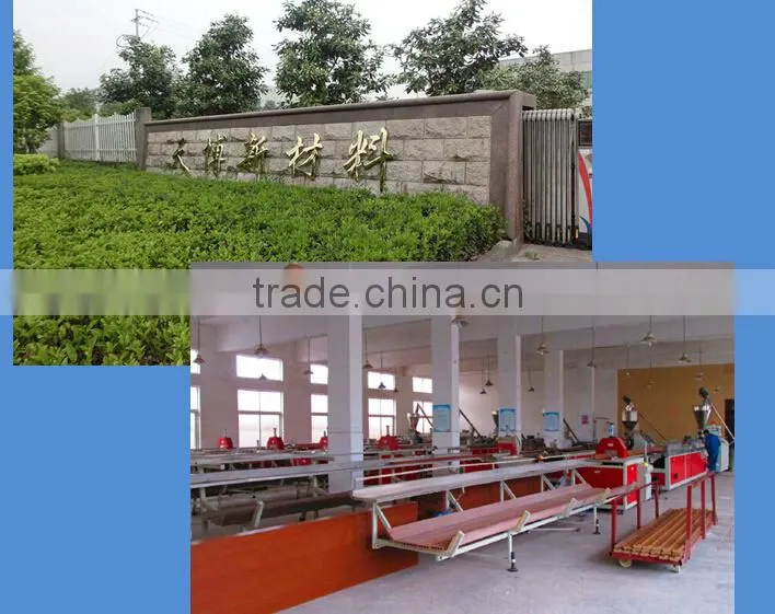 Water-proof plastic wood flooring / decking from U-timber for swimming pool