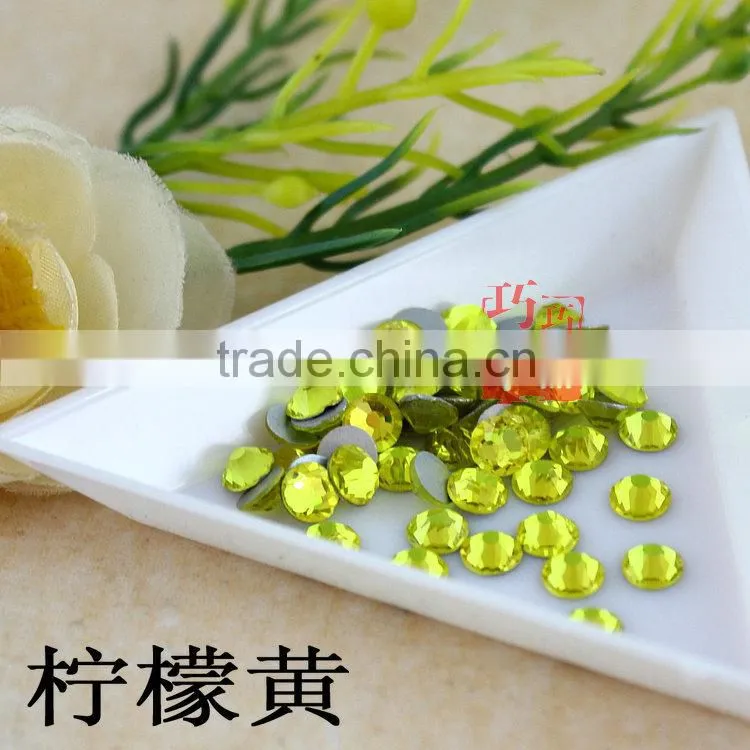 Wholesale Decorative Flat Back Round shape Crystal DMC Rhinestones ss8