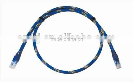 lan cable with hs code 8544491100, nylon gold network cable