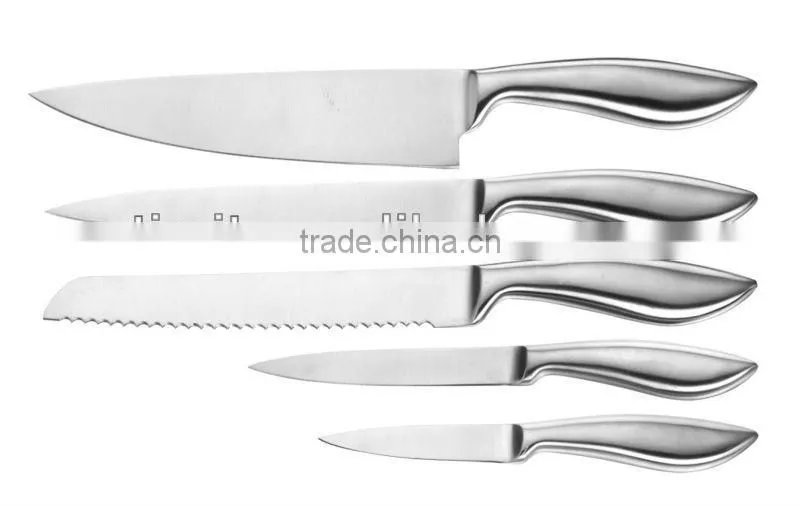 430 S/S HANDLE STAINLESS STEEL 6PCS KITCHEN KNIFE SET