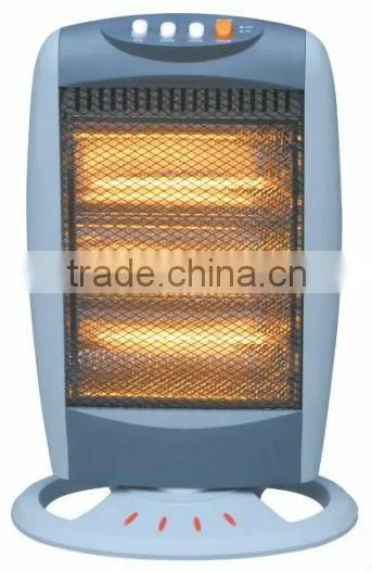 3heating 1200W CE/GS/ROHS safety tip over swtich wide angle oscillating function electric heater halogen heater for home