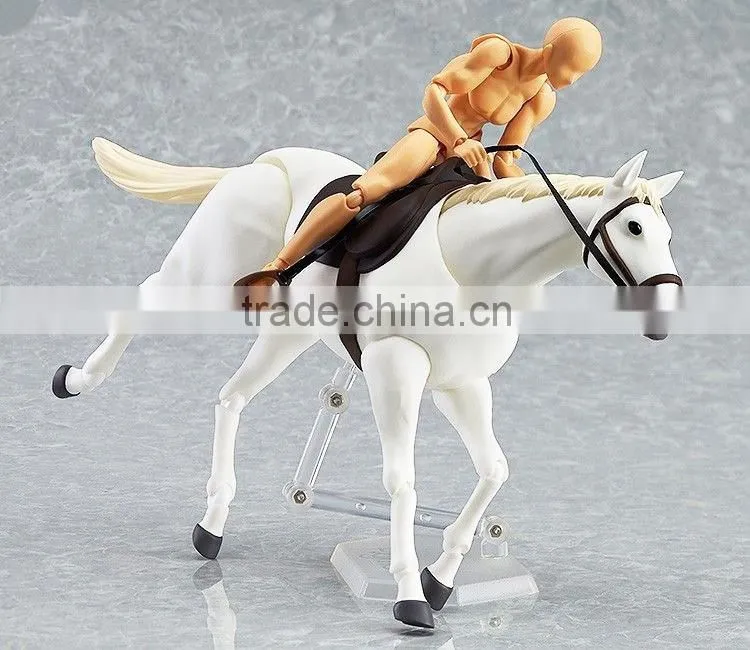 Custom Plastic Race Horse toy OEM Plastic Animal Figurines Horse