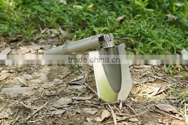 Aluminum handle steel holder mini shovel for travel camping use