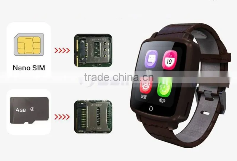 Smart Hand Latest Wrist Watch Mobile Phone Mobile Cell Phone With Alarm Camera SIM Function