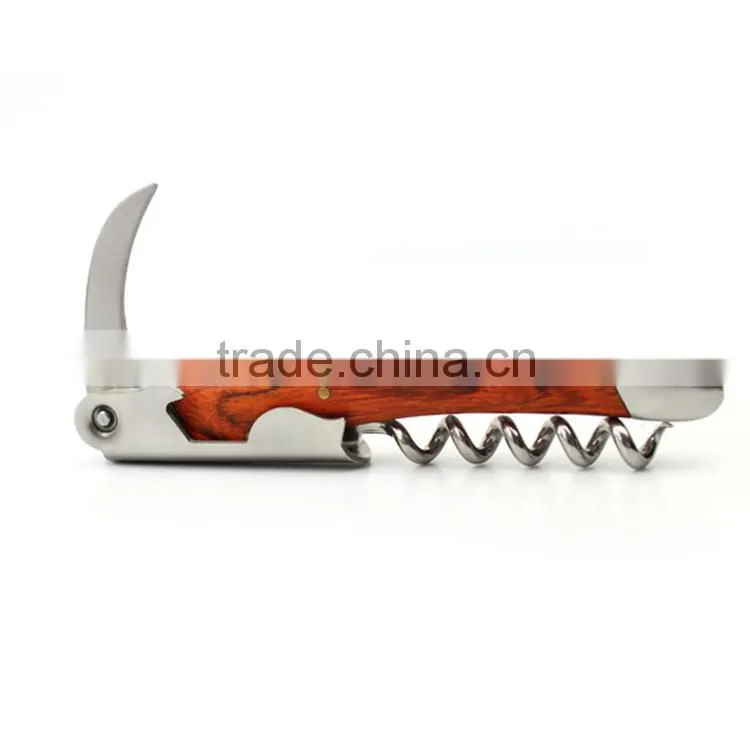 Popular wooden handle bottle opener