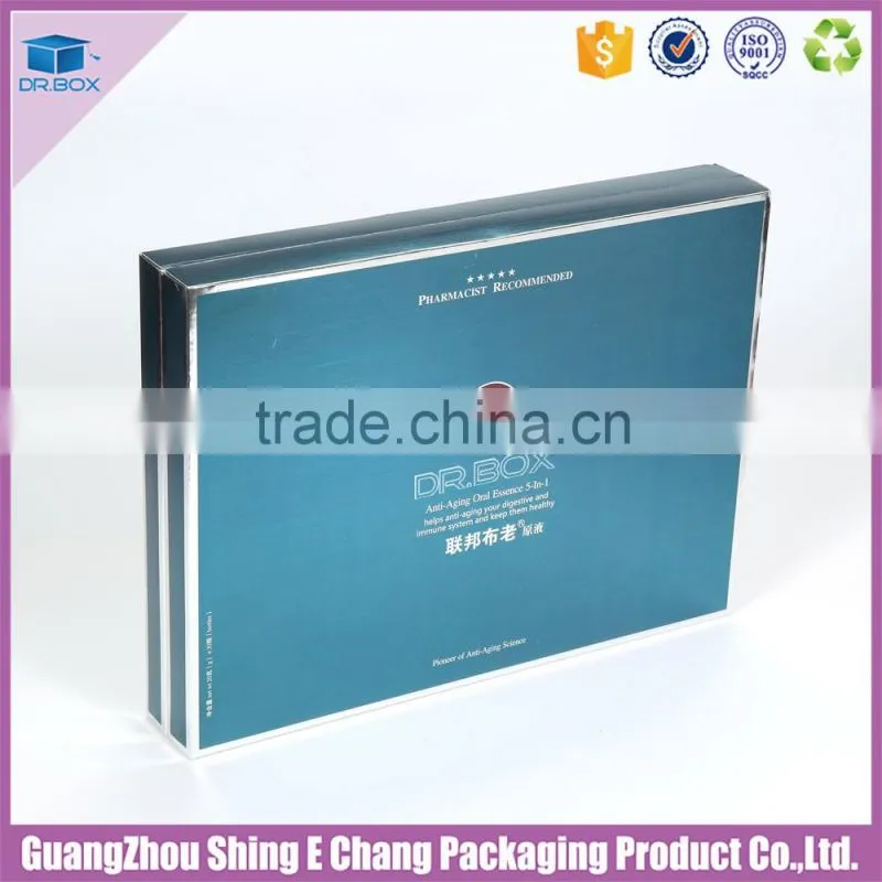 Factory direct manufactured high quality health care products packaging box