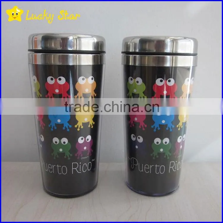 16OZ Travel car Mugs with all kinds of paper inserts FDA standard