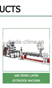 ABS plastic extrusion machinery and plastic extruder