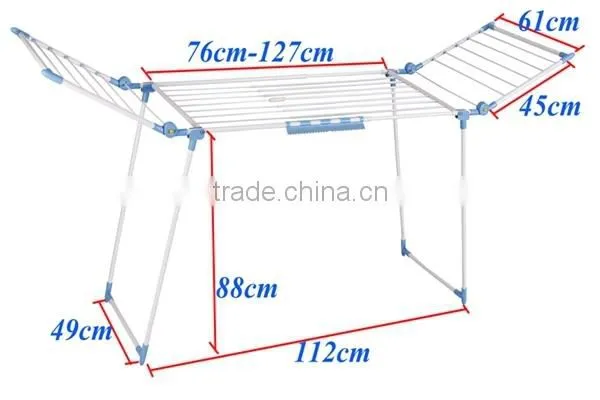 Plastics Baby Clothes Folding Metal Clothes Drying Rack