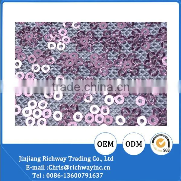 muiti color sequin fabric embroidery fabric