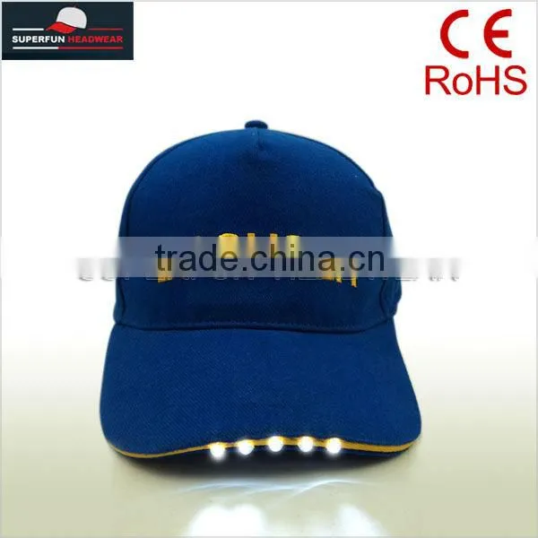 customized high quality LED snapback caps