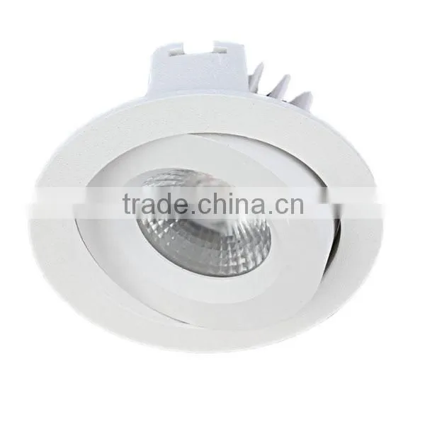 IP54 adjustable high quality dimmable anti-glare 7W COB led downlight