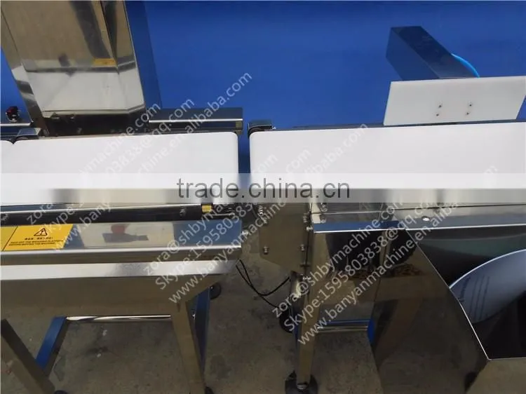 BY-XBC Full automatic metal Weight detector for food, weighting machine