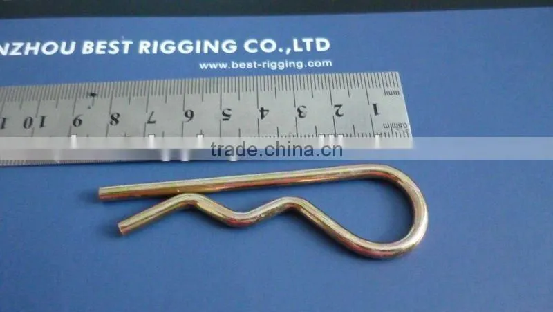 Professional Manufacturer Industry Nickel plated 8mm clevis bolt pin R type clip Hardware
