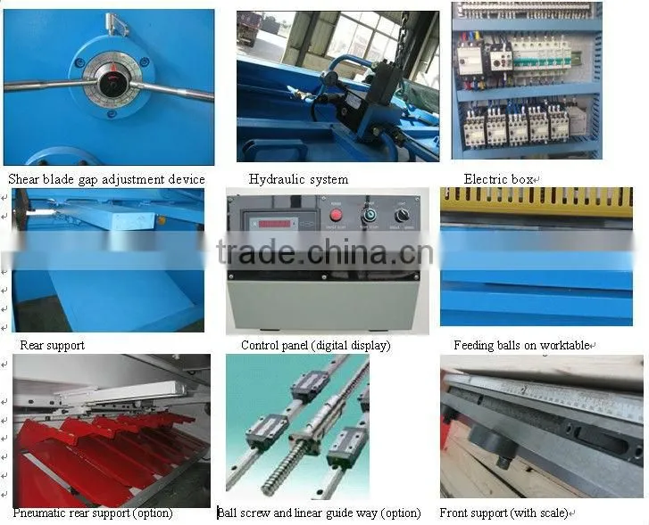 low maintenanc hydraulic aluminum shearing machine
